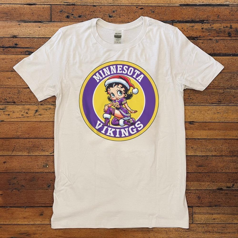 Minnesota Vikings Betty Boop Christmas T Shirt